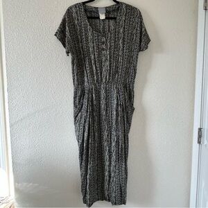RABBIT RABBIT RABBIT DESIGNS Vintage Printed Dress Women Sz 16